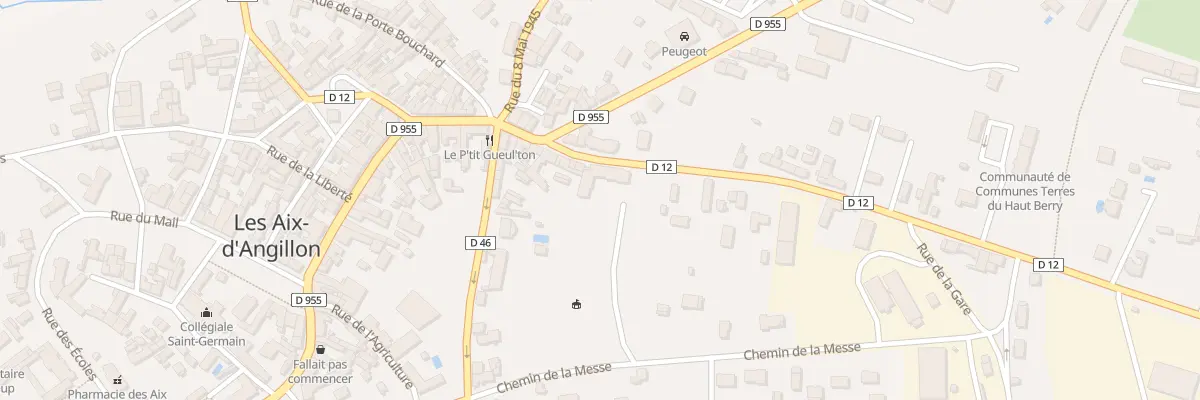 Plan du 8 Rte de Rians aux Aix-d’Angillon