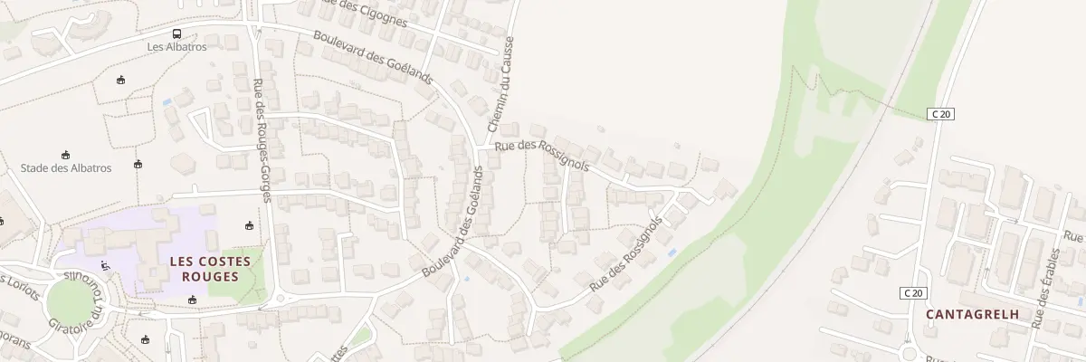 Plan du 6 Rue des Chardonnerets à Onet-le-Château