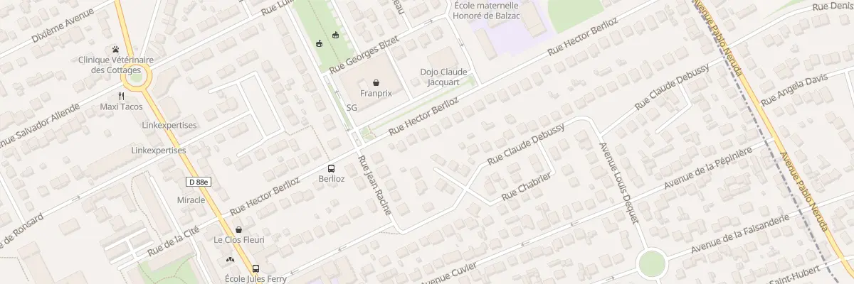 Plan du 24 Rue Hector Berlioz à Tremblay-en-France
