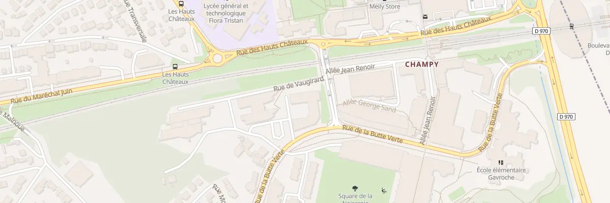Plan du 1 Rue des Verts Batons à Noisy-le-Grand