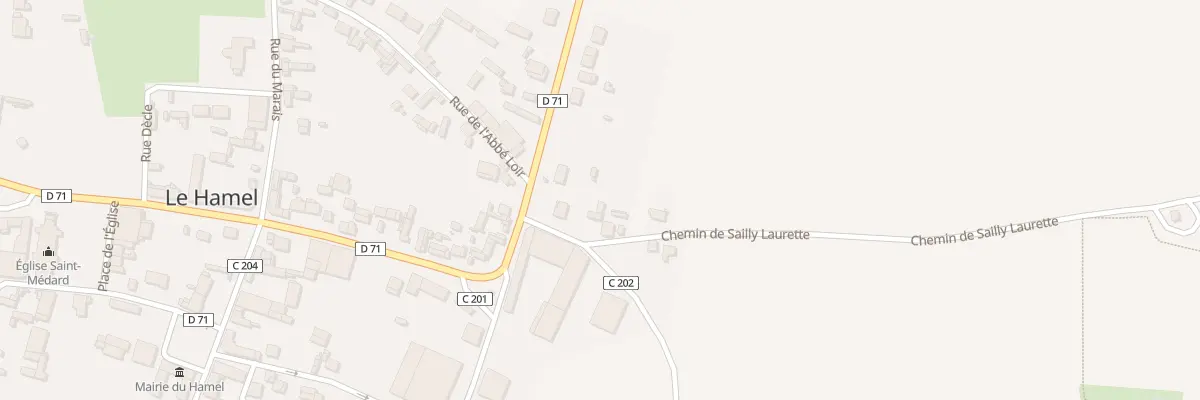 Plan du 1 Rue du 4 Juillet 1918 au Hamel