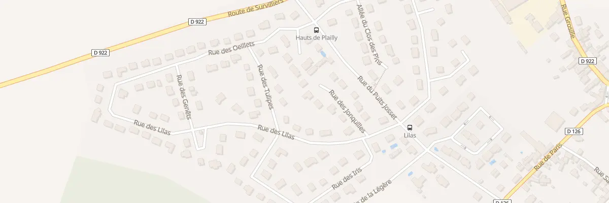 Plan du 9 Rue des Jonquilles à Plailly