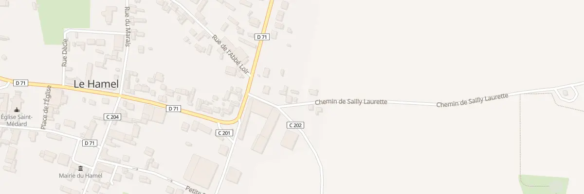 Plan du 3 Chemin de Sailly Laurette au Hamel