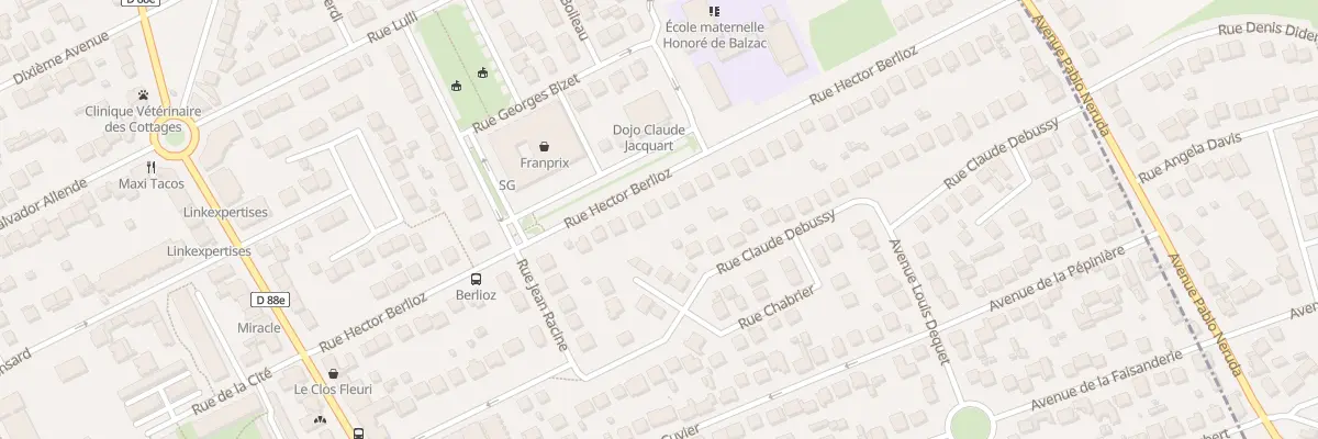 Plan du 28 Rue Hector Berlioz à Tremblay-en-France
