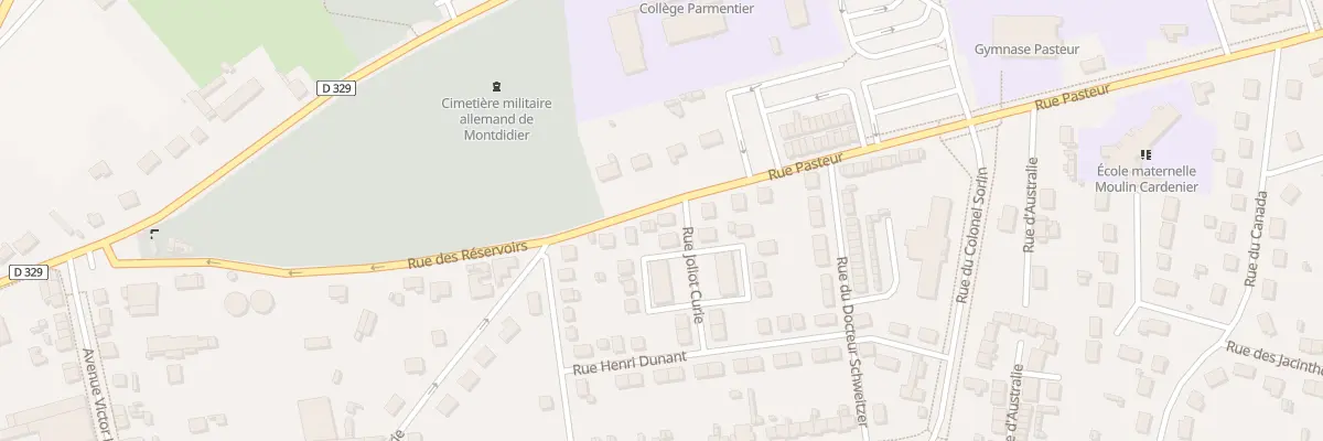 Plan du 8 Rue Pasteur à Montdidier