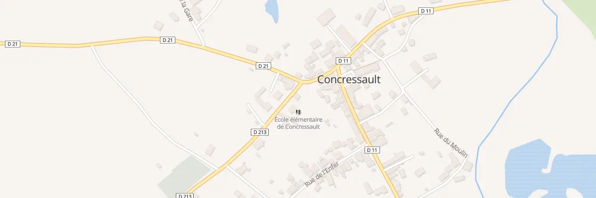 Plan du 1 Rue de la Mairie à Concressault