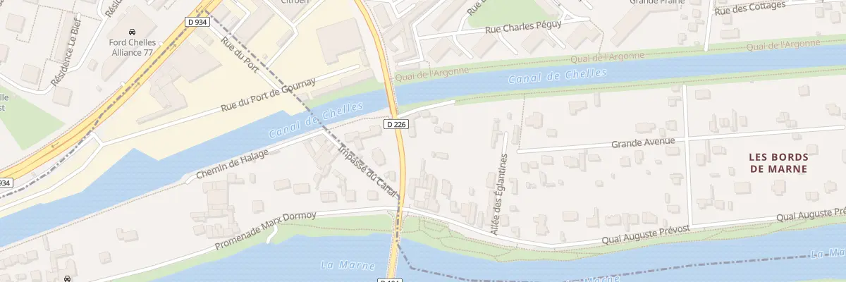 Plan du 100E Quai Auguste Prévost à Chelles