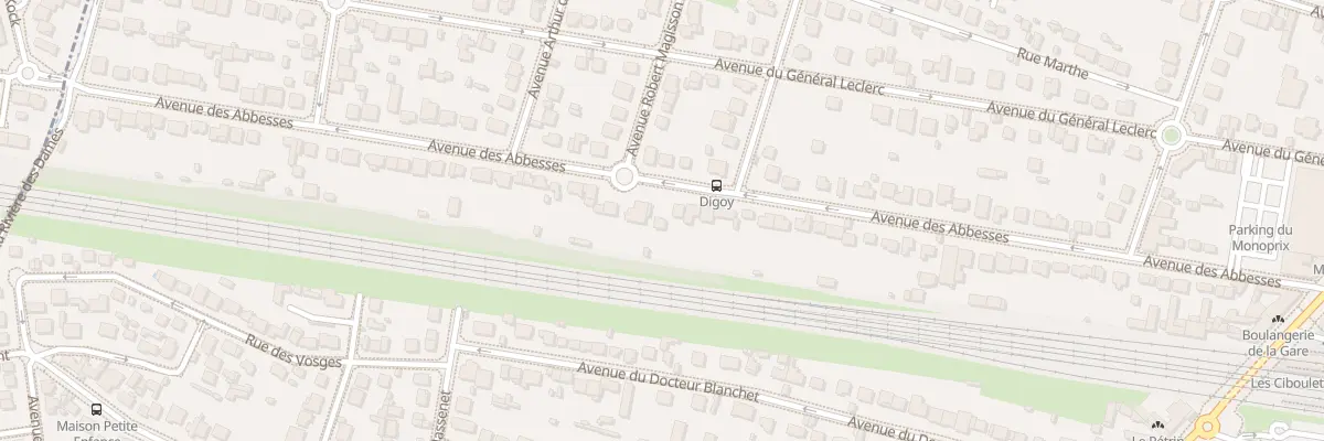 Plan du 65 Av des Abbesses à Chelles