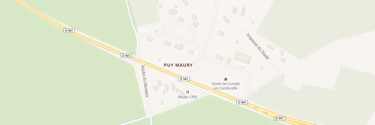 Plan du 5284 Puy Maury à Condat-en-Combraille