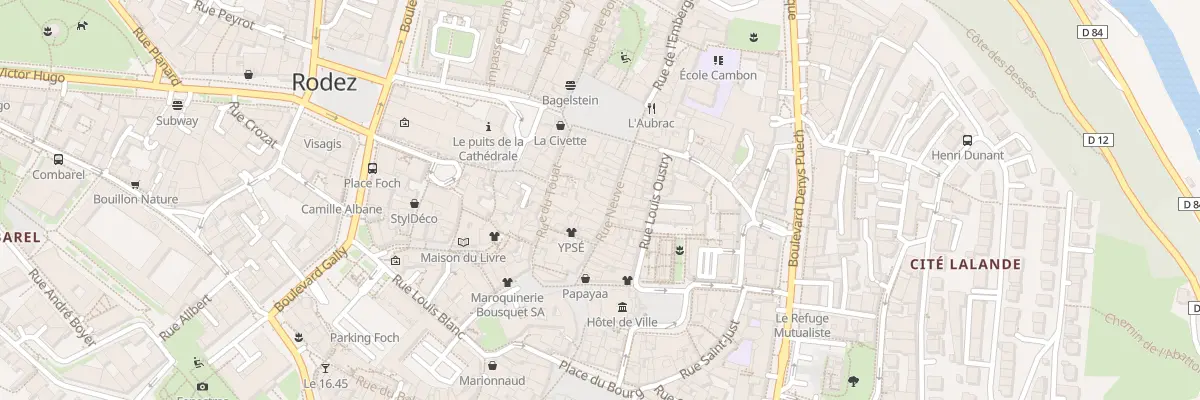 Plan du 19 Rue Neuve à Rodez