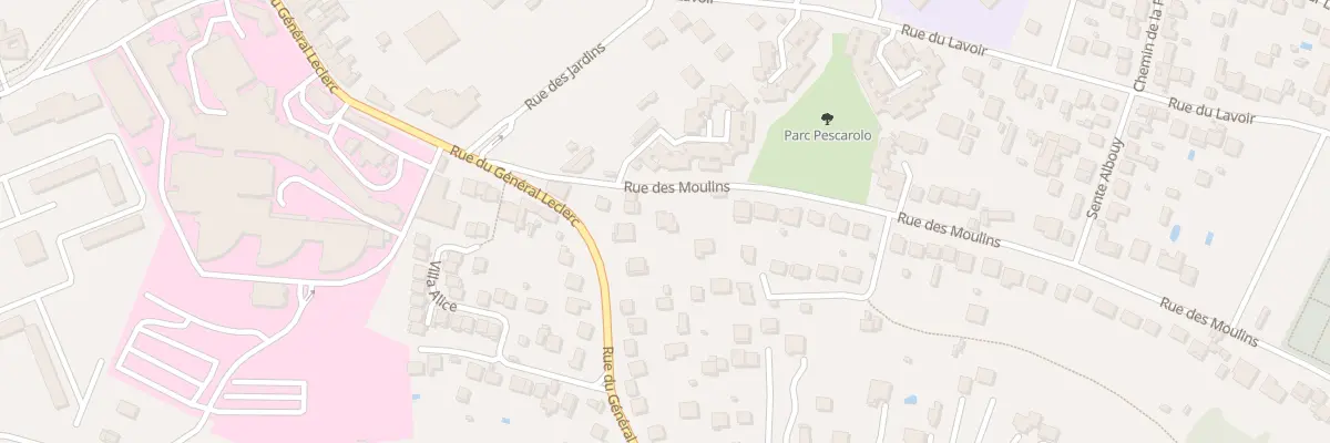 Plan du 14 Rue des Moulins à Montfermeil