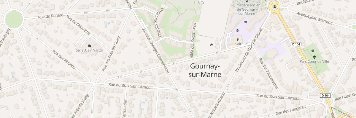 Plan du 24 Rue de Verdun à Gournay-sur-Marne