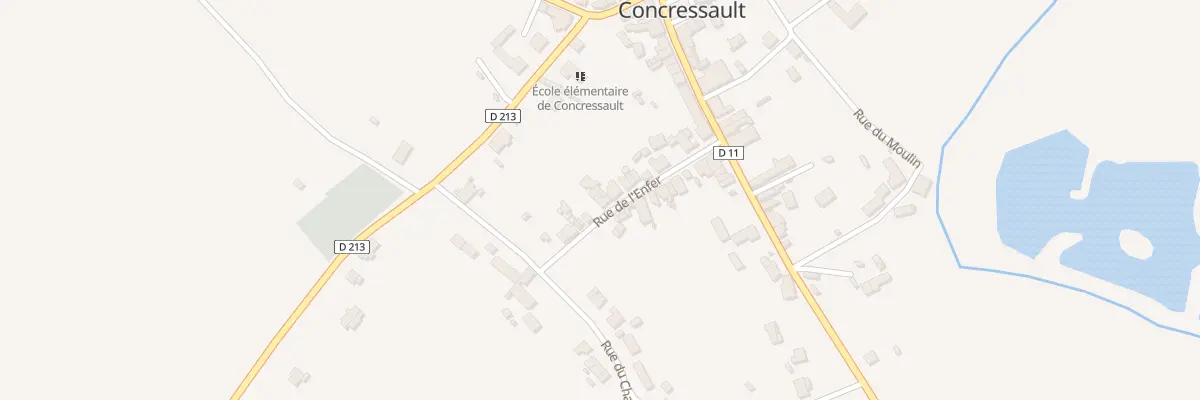 Plan du 18 Rue de l’Enfer à Concressault