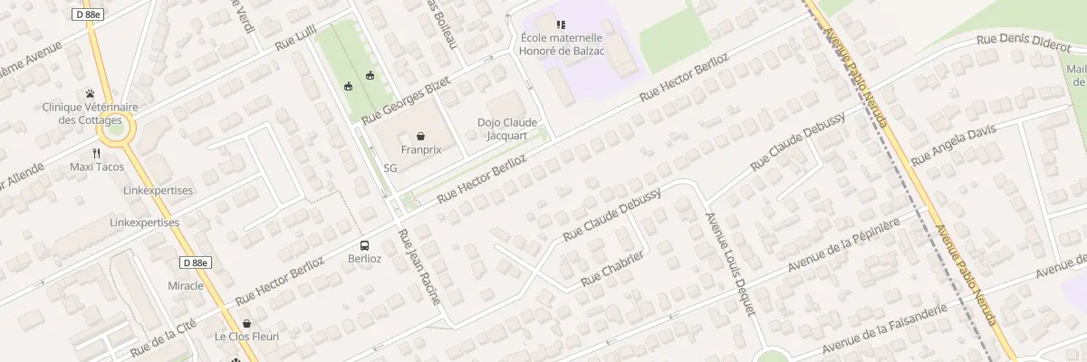 Plan du 32 Rue Hector Berlioz à Tremblay-en-France