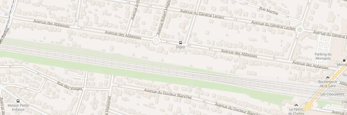 Plan du 63 Av des Abbesses à Chelles