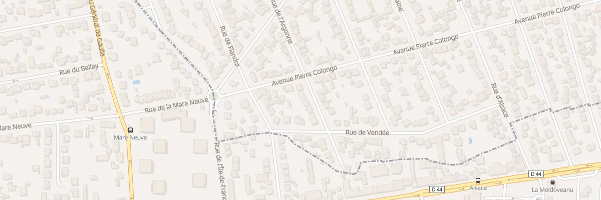 Plan du 94 Rue de l’Argonne à Tremblay-en-France