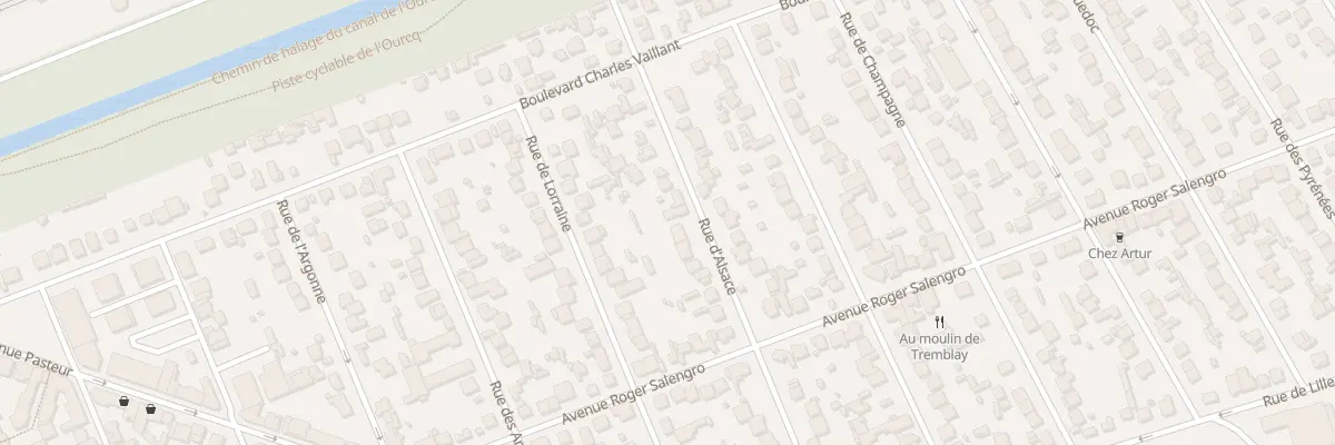 Plan du 16 Rue d’Alsace à Tremblay-en-France