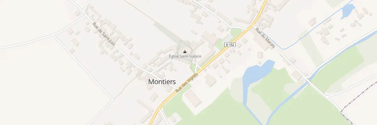 Plan du 55 Rue des Vignes à Montiers