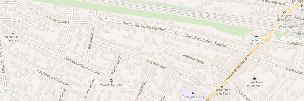 Plan du 26 Rue Berteaux à Chelles