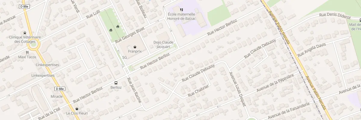 Plan du 34 Rue Hector Berlioz à Tremblay-en-France
