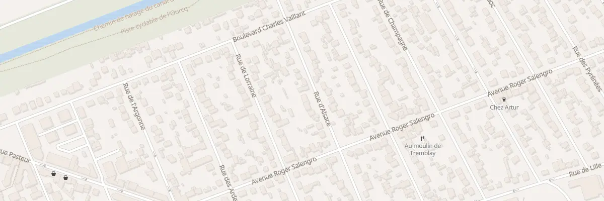 Plan du 18 Rue d’Alsace à Tremblay-en-France