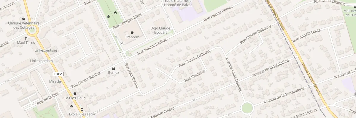 Plan du 27 Rue Claude Debussy à Tremblay-en-France