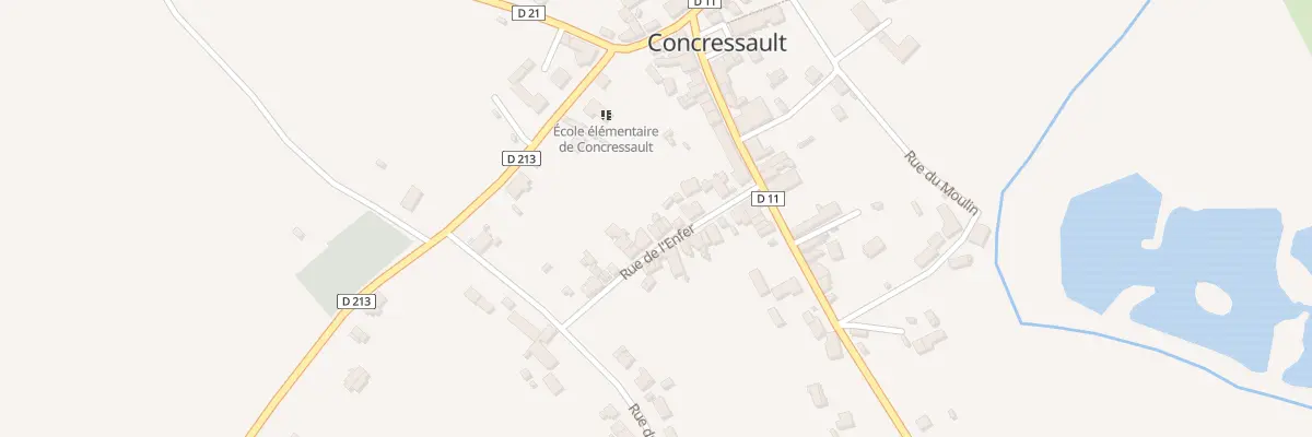 Plan du 8 Rue de l’Enfer à Concressault