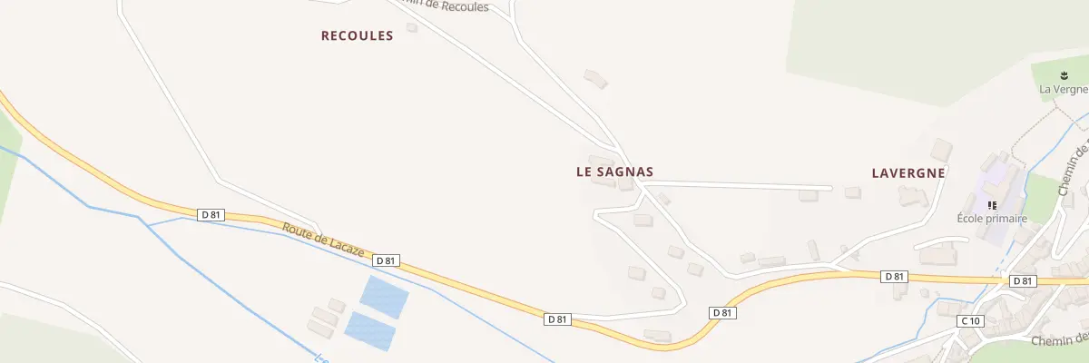 Plan du 5207 Le Sagnas à Viane