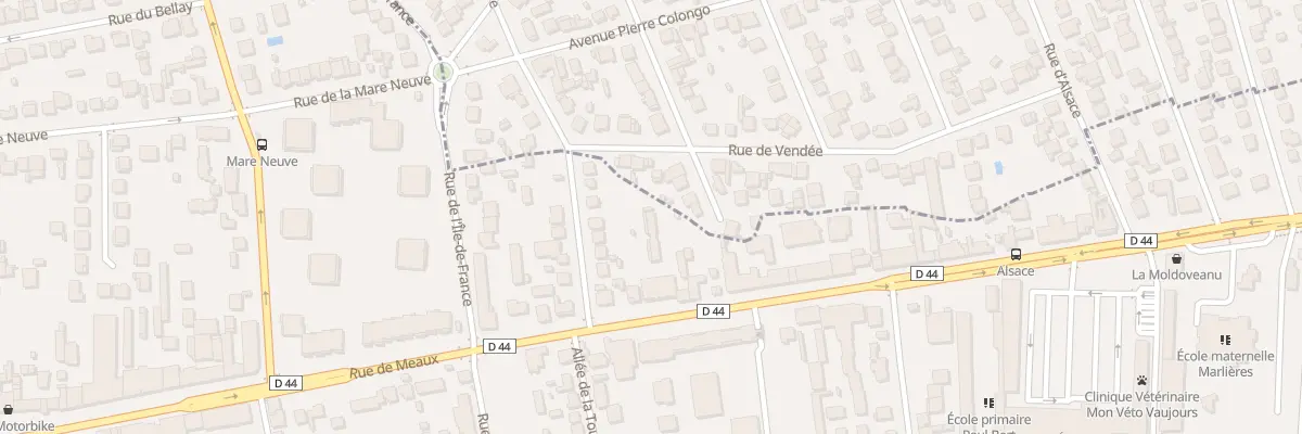 Plan du 187 Rue de Meaux à Vaujours