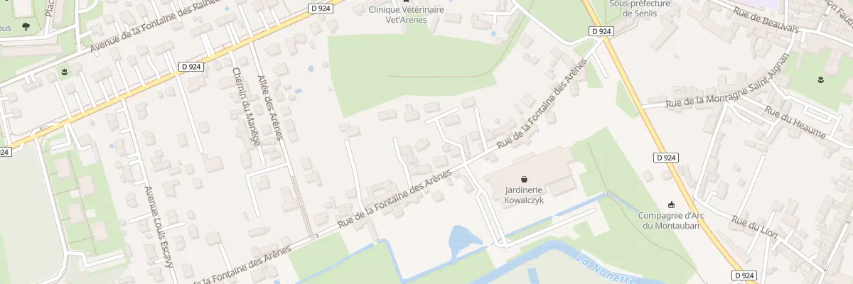 Plan du 16B Rue de la Fontaine des Arênes à Senlis