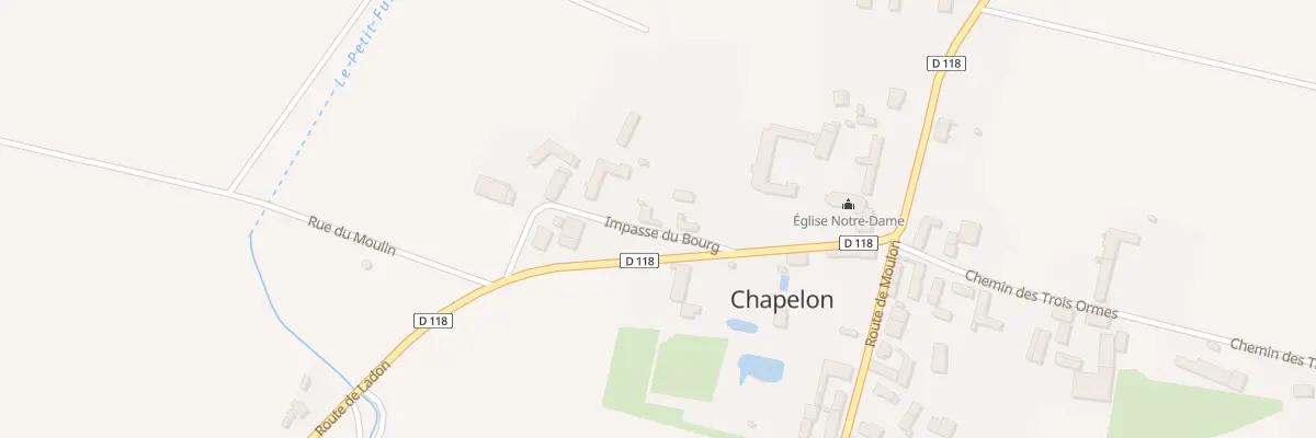 Plan du 5 Imp du Bourg à Chapelon