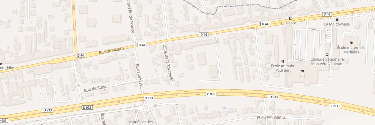 Plan du 156 Rue de Meaux à Vaujours