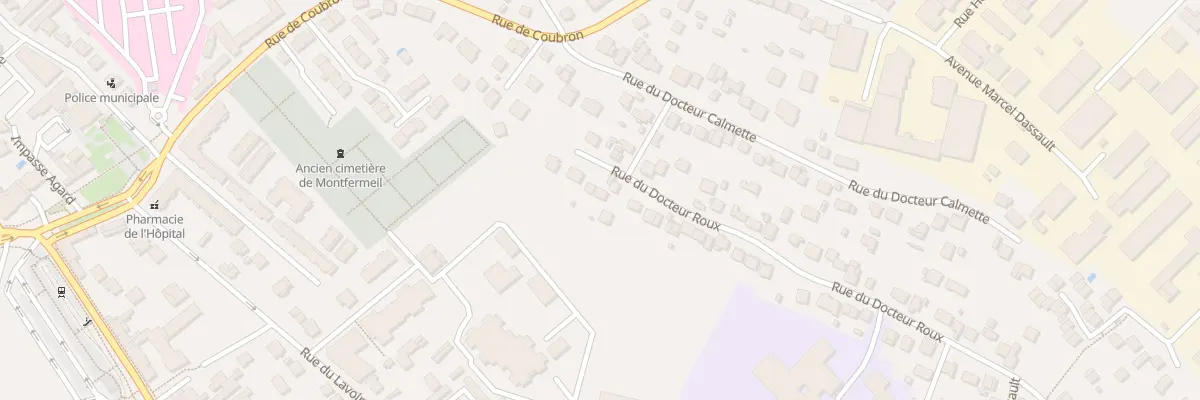 Plan du 10 Rue du Docteur Roux à Montfermeil