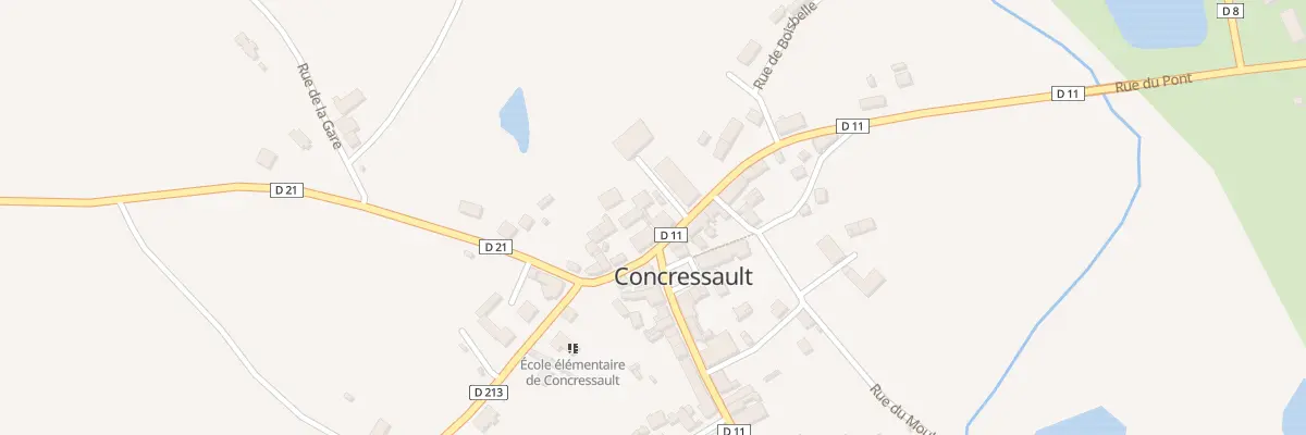Plan du 1 Rue du Pont à Concressault
