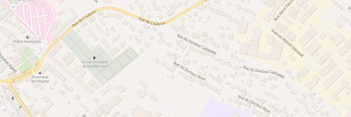 Plan du 6 Rue du Docteur Roux à Montfermeil