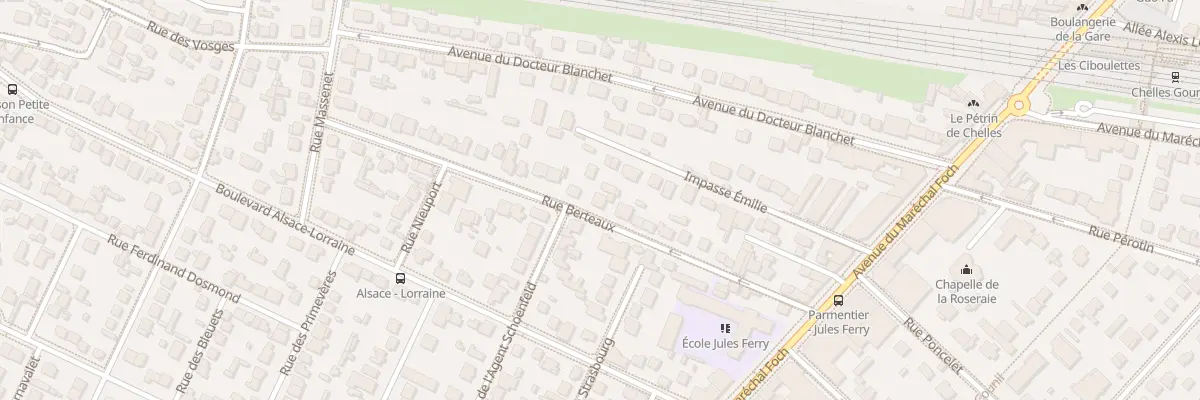 Plan du 24 Rue Berteaux à Chelles