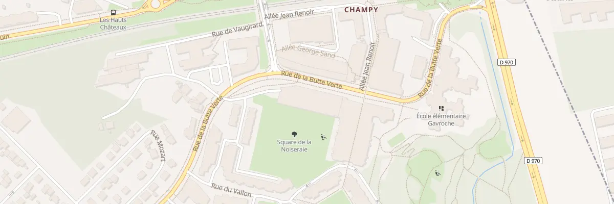 Plan du 2 All de la Noiseraie à Noisy-le-Grand