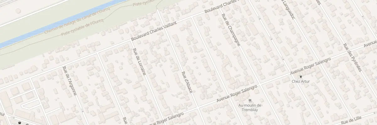 Plan du 13 Rue d’Alsace à Tremblay-en-France