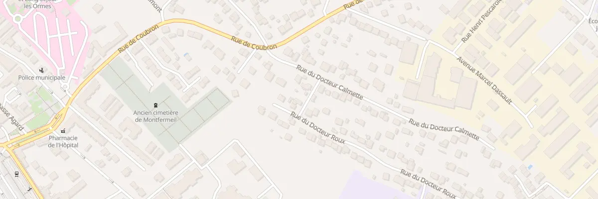 Plan du 4 Rue du Docteur Roux à Montfermeil