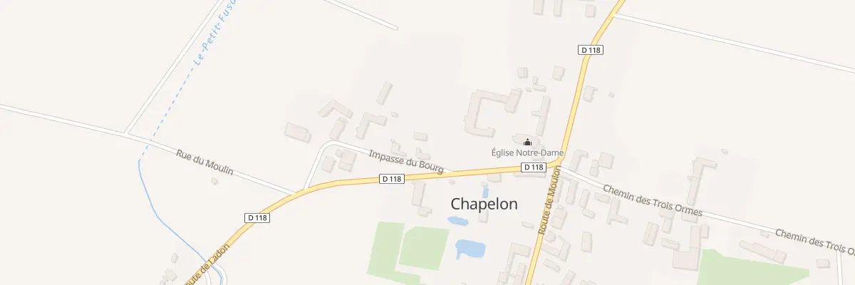 Plan du 1 Imp du Bourg à Chapelon