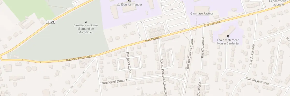 Plan du 14 Rue Pasteur à Montdidier