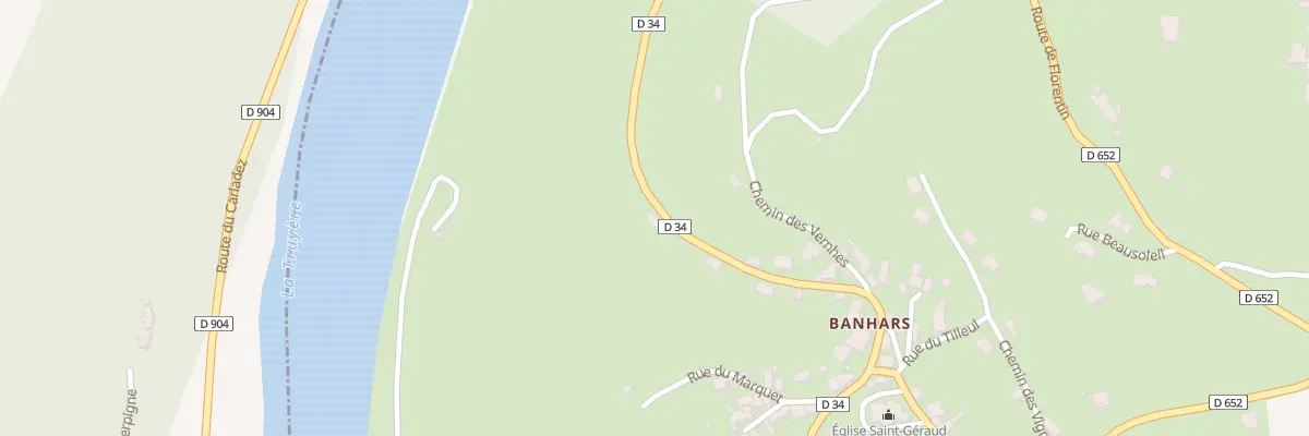 Plan du 5196 Banhars à Campouriez