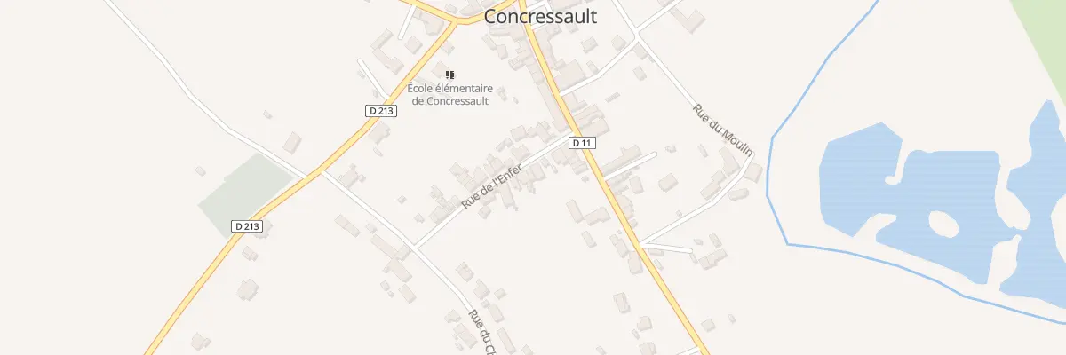 Plan du 7 Rue de l’Enfer à Concressault