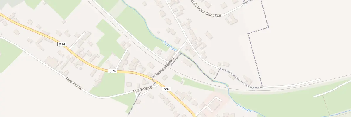 Plan du 2 Rue du Marais à Aubigny-en-Artois