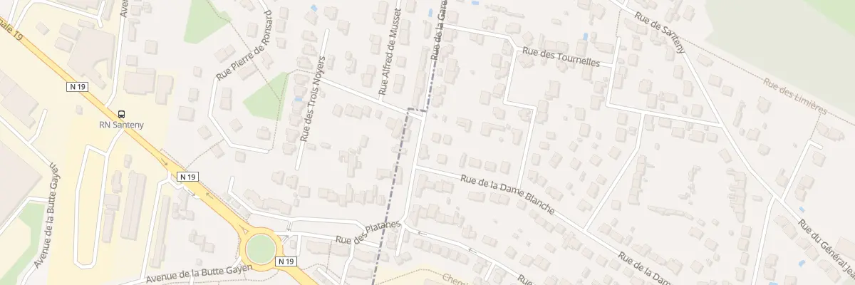 Plan du 50 Rue de la Dame Blanche à Servon