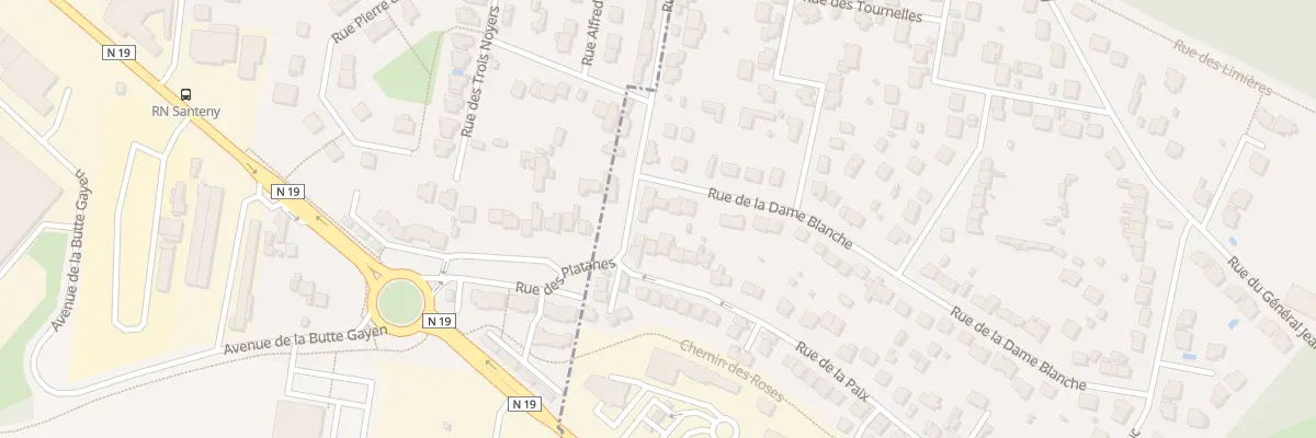 Plan du 45 Rue de la Dame Blanche à Servon