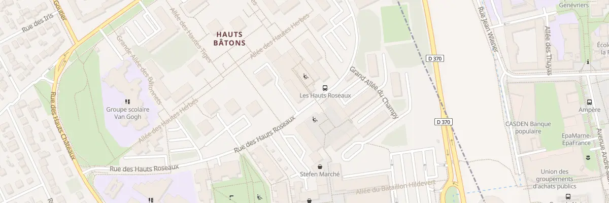 Plan du 6 All des Hautes Fleurs à Noisy-le-Grand