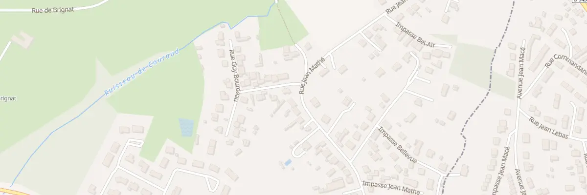 Plan du 39 Rue Jean Mathé à Domérat