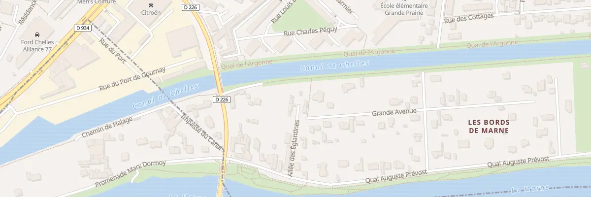 Plan du 7 All des Eglantines à Chelles