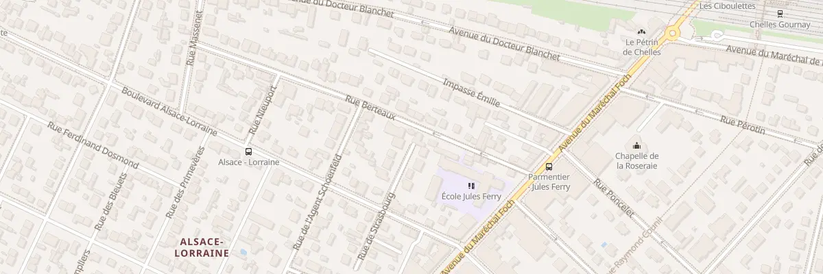 Plan du 17 Rue Berteaux à Chelles